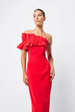 Load image into Gallery viewer, Mossman - Soft Spoken - Midi Dress - Red
