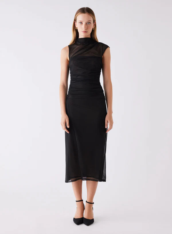 Esmaee - Viola Midi Dress - Black